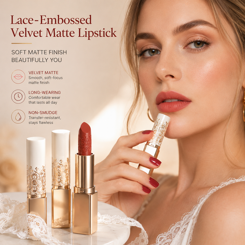 Lace-Embossed Velvet Matte Lipstick